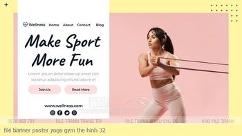 file banner poster yoga gym the hinh 32