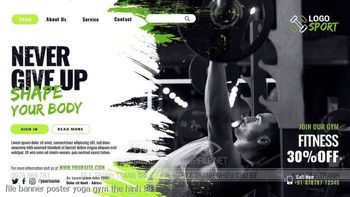 file banner poster yoga gym the hinh 38