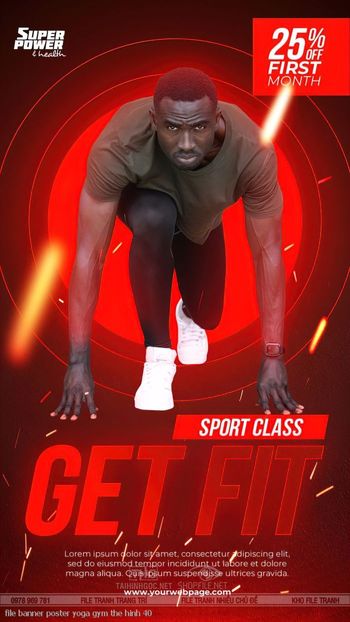file banner poster yoga gym the hinh 40