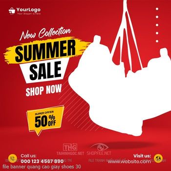 file banner quang cao giay shoes 30