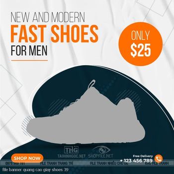 file banner quang cao giay shoes 39