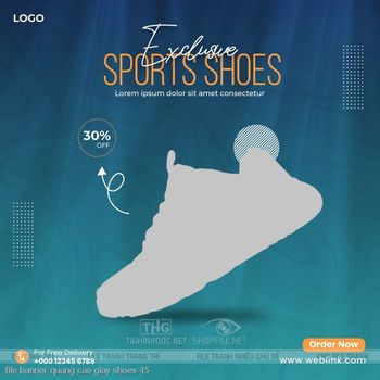 file banner quang cao giay shoes 45