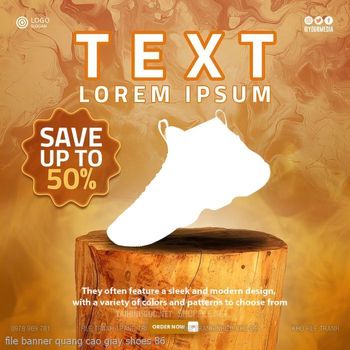 file banner quang cao giay shoes 86