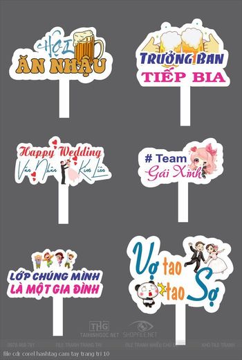 file cdr corel hashtag cam tay trang tri 10