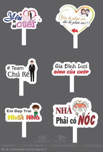 file cdr corel hashtag cam tay trang tri 13