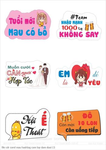 file cdr corel mau hashtag cam tay dam duoi 13