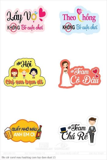 file cdr corel mau hashtag cam tay dam duoi 15