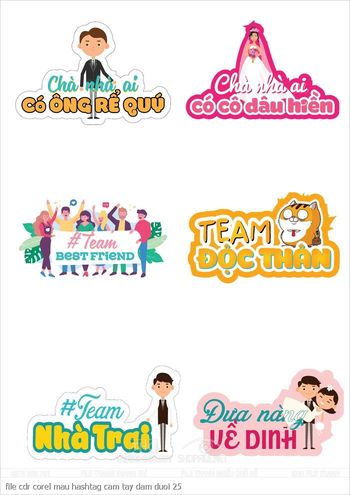 file cdr corel mau hashtag cam tay dam duoi 25
