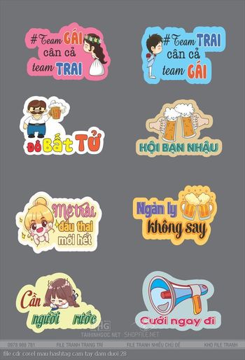 file cdr corel mau hashtag cam tay dam duoi 28