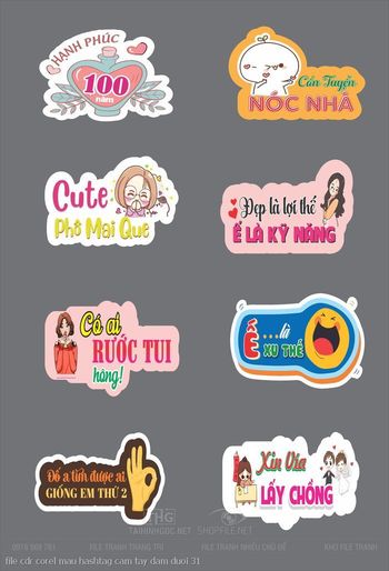 file cdr corel mau hashtag cam tay dam duoi 31