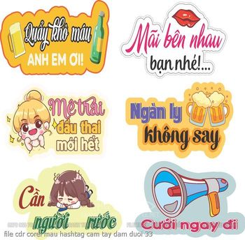 file cdr corel mau hashtag cam tay dam duoi 33