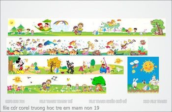 file cdr corel truong hoc tre em mam non 19