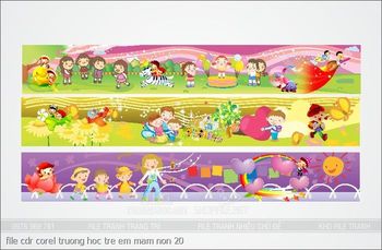 file cdr corel truong hoc tre em mam non 20