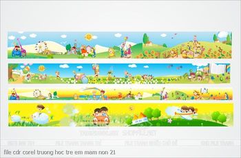 file cdr corel truong hoc tre em mam non 21