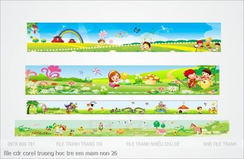 file cdr corel truong hoc tre em mam non 26