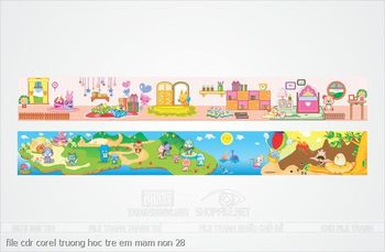 file cdr corel truong hoc tre em mam non 28