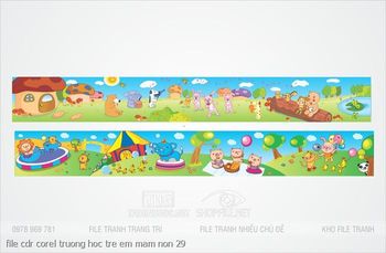 file cdr corel truong hoc tre em mam non 29