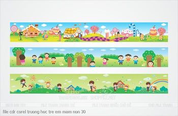 file cdr corel truong hoc tre em mam non 30