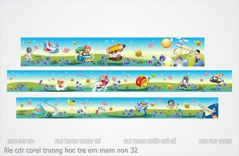 file cdr corel truong hoc tre em mam non 32