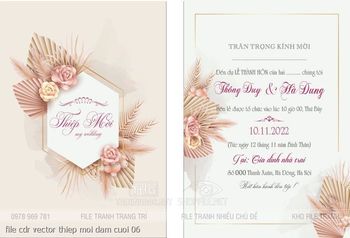 file cdr vector thiep moi dam cuoi 06