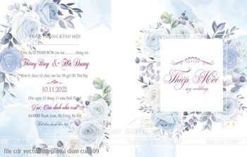 file cdr vector thiep moi dam cuoi 09