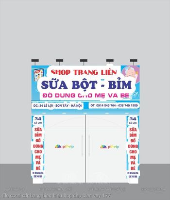 file corel cdr bang bien hieu hop dep bien vay 177