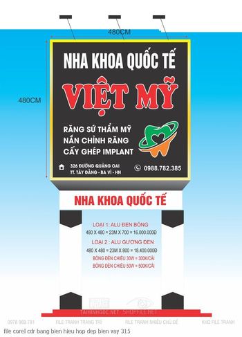 file corel cdr bang bien hieu hop dep bien vay 315