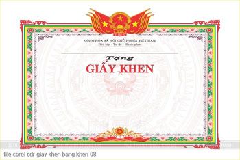 file corel cdr giay khen bang khen 08