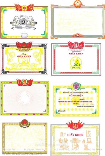 file corel cdr giay khen bang khen 32