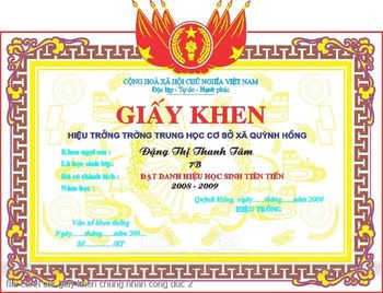 file corel cdr giay khen chung nhan cong duc 12