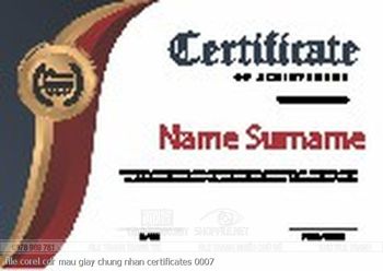 file corel cdr mau giay chung nhan certificates 0007