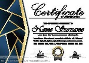file corel cdr mau giay chung nhan certificates 0011