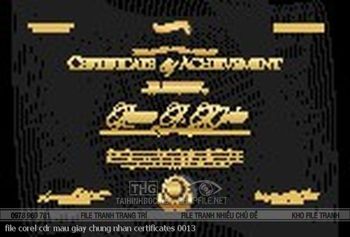 file corel cdr mau giay chung nhan certificates 0013