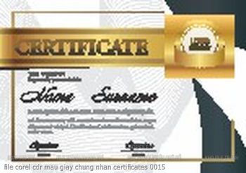 file corel cdr mau giay chung nhan certificates 0015