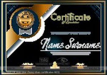 file corel cdr mau giay chung nhan certificates 0031