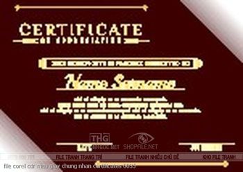 file corel cdr mau giay chung nhan certificates 0035