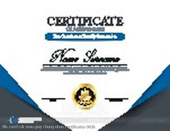 file corel cdr mau giay chung nhan certificates 0036