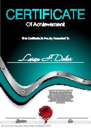 file corel cdr mau giay chung nhan certificates 0043