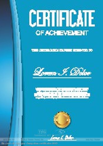file corel cdr mau giay chung nhan certificates 0045