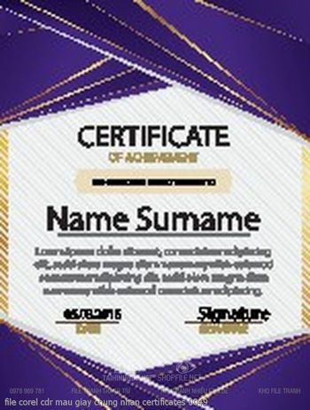 file corel cdr mau giay chung nhan certificates 0049