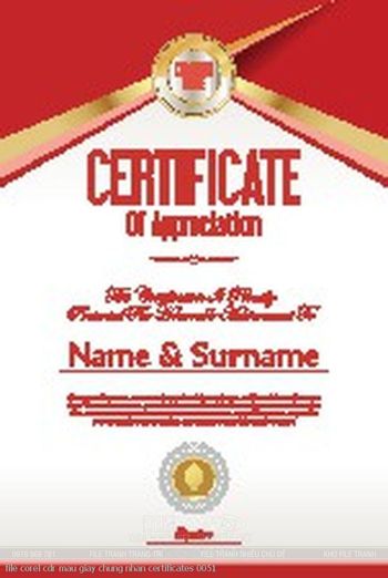 file corel cdr mau giay chung nhan certificates 0051