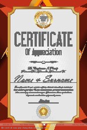file corel cdr mau giay chung nhan certificates 0053