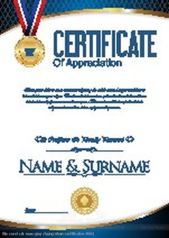 file corel cdr mau giay chung nhan certificates 0061