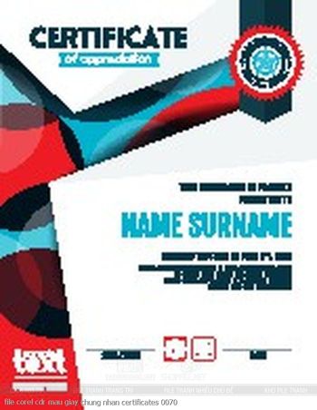 file corel cdr mau giay chung nhan certificates 0070