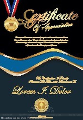 file corel cdr mau giay chung nhan certificates 0071