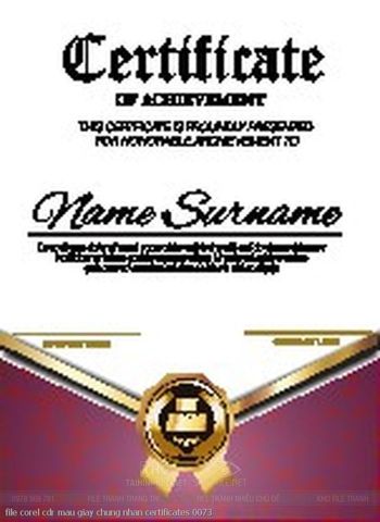 file corel cdr mau giay chung nhan certificates 0073