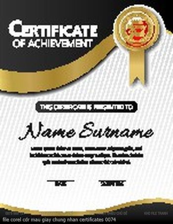 file corel cdr mau giay chung nhan certificates 0074