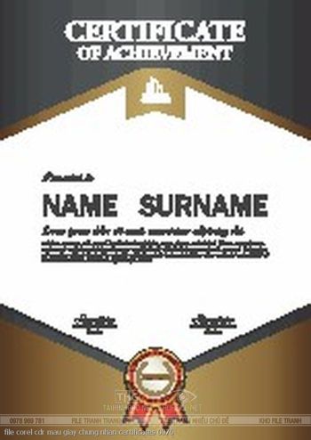 file corel cdr mau giay chung nhan certificates 0076