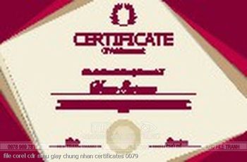 file corel cdr mau giay chung nhan certificates 0079