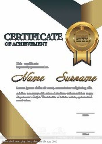 file corel cdr mau giay chung nhan certificates 0080